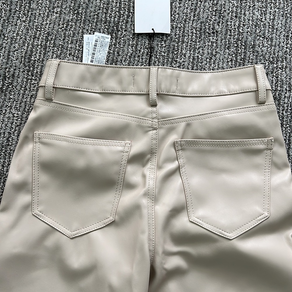 NWT Zara Leather Pants - Picture 8 of 8